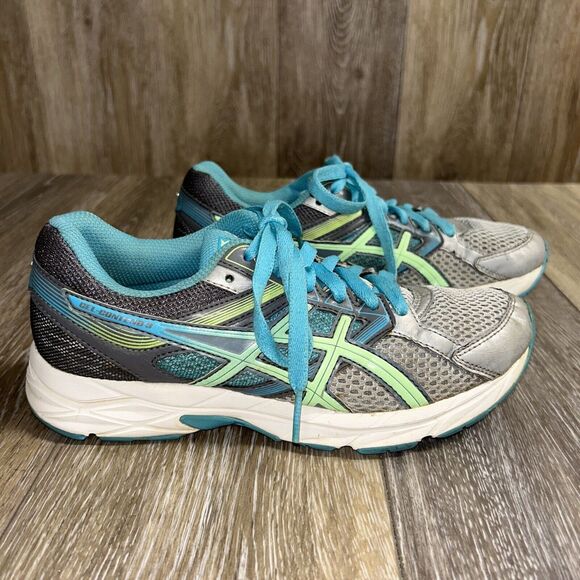 Asics Gel Contend-3 Women's Size US 6 Gray Teal Blue Running Sneaker Shoes - Picture 1 of 13
